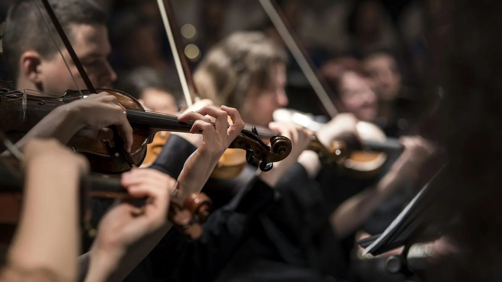Ensemble musical en représentation au cœur d'un monument historique